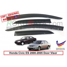 Honda Civic ES ( 7th Gen ) 2000–2005 AG Door Visor Air Press Wind Deflector (Small 7cm Width)